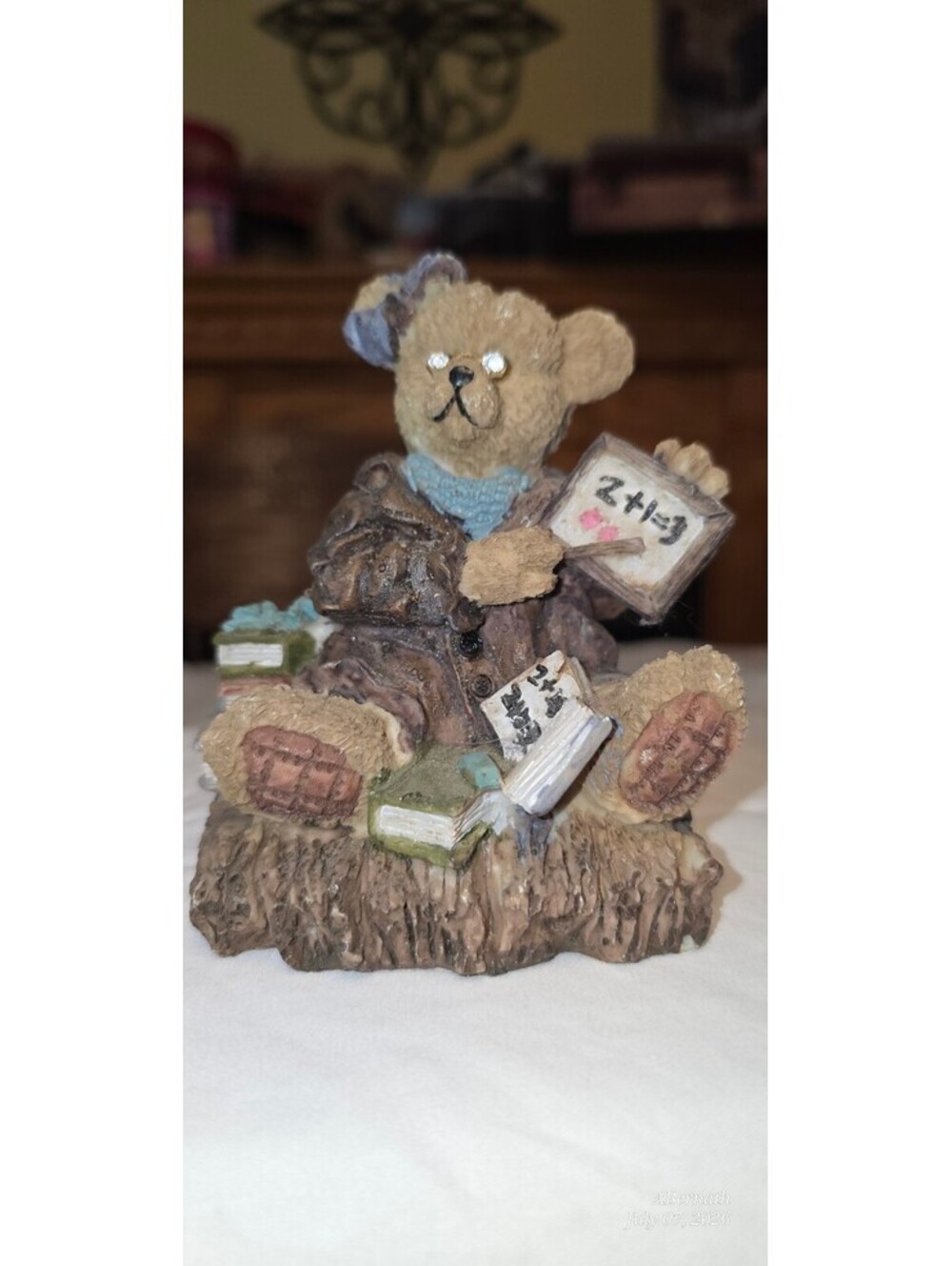 Teacher bear figurine; stylized‎ similar to Boyd's Bears